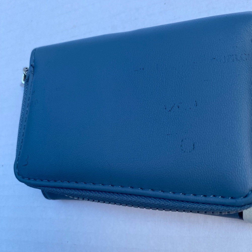 WALLET Blue Modern Bag with Streamlined Design - Picture 7 of 9